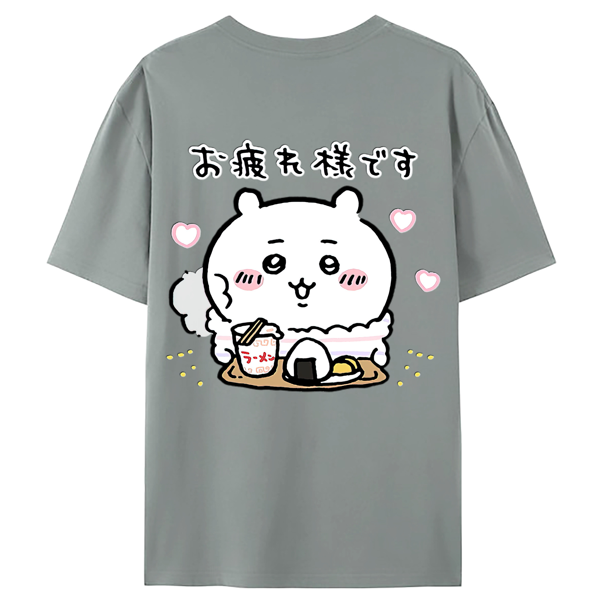 （画像用） ちいかわ ちいかわ Chii-kawa chiikawa 綿100％ メンズ半袖Tシャツ（バックプリント） 通気性